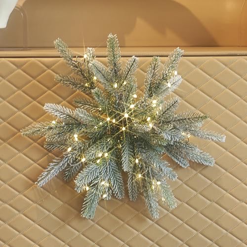 1PC Snowflake Christmas Lights with Timer - Battery & USB Powered Indoor Decor