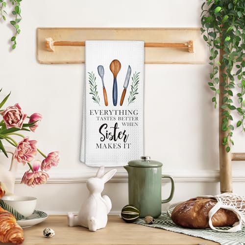 Sister Gifts Decorative Kitchen Towels - 16x24 Inch, Sister01