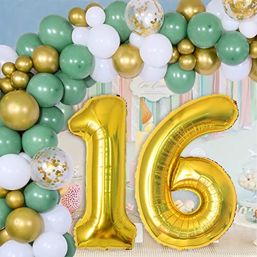 40 Inch Gold Number 50 Balloons for 50th Birthday & Weddings