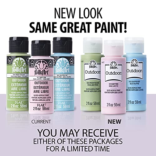 FolkArt Outdoor Acrylic Paint - 2 oz Metallic Amethyst