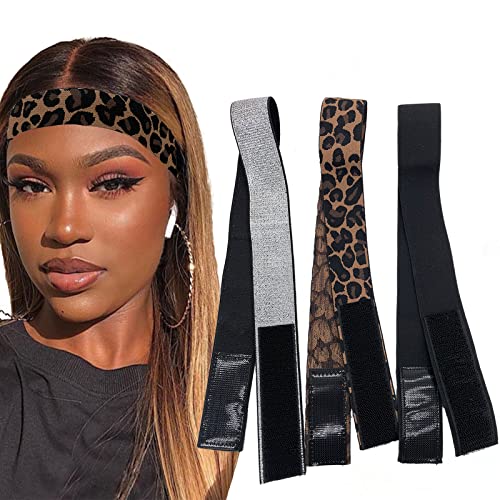 Atimiaza 3 Pcs Elastic Wig Bands for Lace Melting and Edge Laying