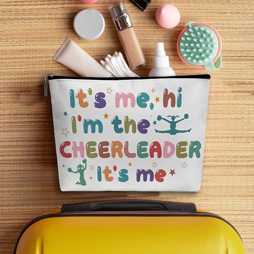 Cheerleader Makeup Bag Travel Cosmetic Pouch Waterproof Gift