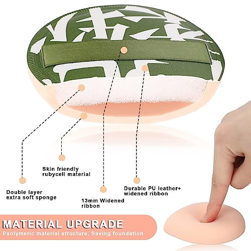 Mozeat Lens Large Makeup Sponges 2 Pcs Teardrop Cushion Powder Puffs