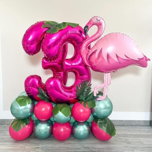 40 Inch Hot Pink Number 6 Balloon for Birthday Party Decor