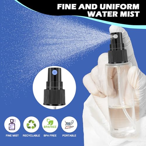 DupakSYS 5 Pack 2oz Travel Spray Bottles Refillable Fine Mist Containers