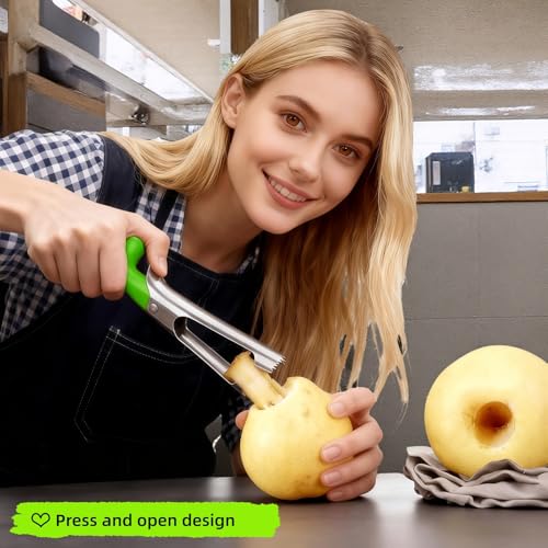 Premium Stainless Steel Apple Corer with Ergonomic Handle