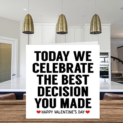 Personalized Valentine's Day Card for Him/Her - 5.7" x 5.7"