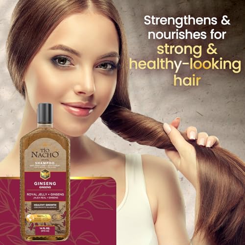 Tio Nacho Ginseng Shampoo with Royal Jelly 14 fl oz - Herbal Hair Growth Formula