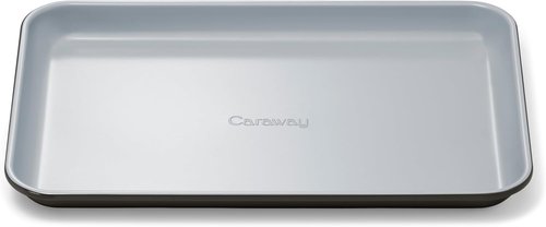 Caraway Nonstick Ceramic Baking Sheet - Non-Toxic & Oven Safe 9x13” Mini Sheet Pan - Black
