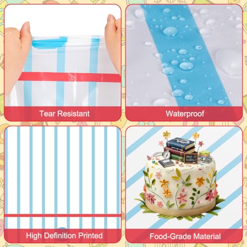Back to School Tablecloths - 3 Pack Disposable Notebook Design, 108x54 Inch