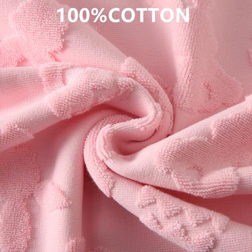 Aolime Easter Hand Towels - 2-Piece Set, 100% Cotton Bunny & Egg Design