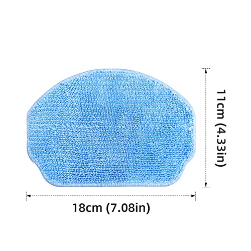 LVTENGAI BR151 Replacement Mop, Filter & Brush Set for Robot Vacuums - Blue & White