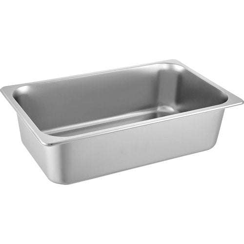 VEVOR 6 Pack Hotel Pans, Full Size 6-Inch, Stainless Steel Steam Table Pans，Anti-Jam Catering Trays for Steam Tables, for Home, Party, Restaurant, Hotel, Buffet