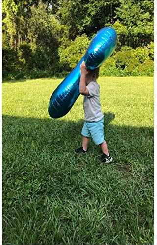 Jumbo 40 Inch Blue Number 5 Foil Balloon Helium Party Decoration