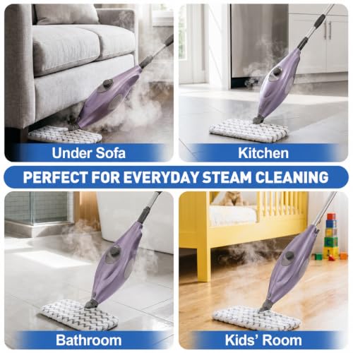 Shark Steam Mop Replacement Pads - 3 Pack Microfiber with Scrub Strips