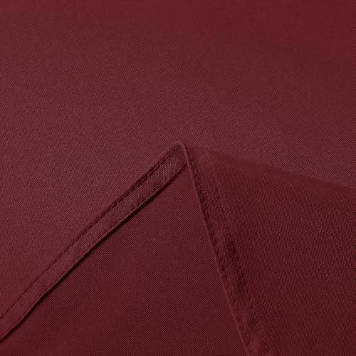 Sancua Rectangle Tablecloth 90 x 132 Inches Burgundy - Durable Polyester