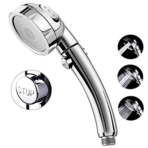 Marbrasse High Pressure Handheld Shower Head with 3 Settings