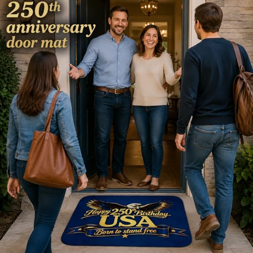 America 250th Anniversary Patriotic Door Mat - USA Pride Decor