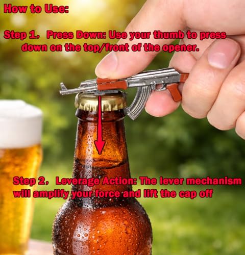 AK-47 Keychain Bottle Opener - Portable Gun-Shaped Wine Opener
