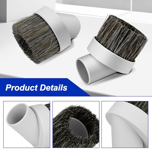 GULUANT 1.25" White Horse Hair Dust Brush for ProTeam & Tristar Vacuums