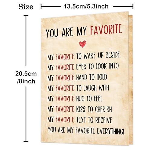 Anniversary Greeting Card for Couples - Romantic Gift Card (ZN389)