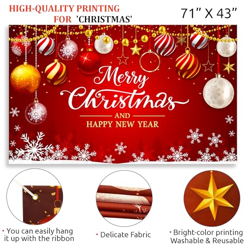 Christmas Balloon Arch Kit with Backdrop and Decorations, 163PCS Party Supplies