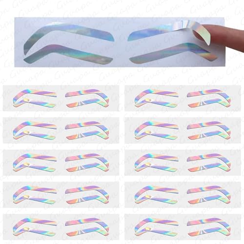 Airbrush Eyebrow Shaping Stencils Stickers Tint Tape Guides