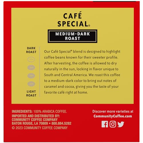 Community Coffee Café Special Medium-Dark Roast K-Cups, 72 Count