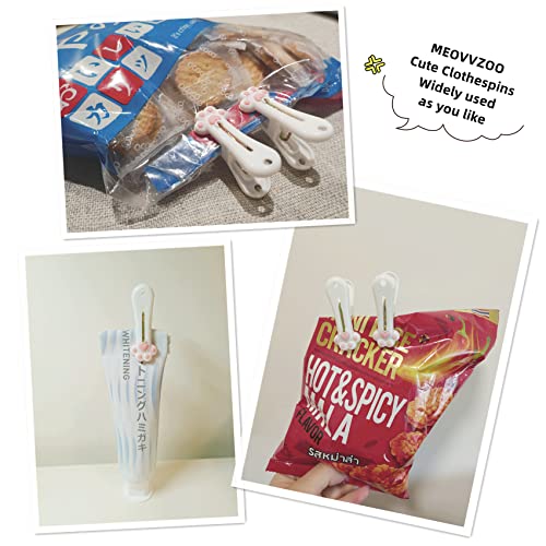 MEOVVZOO Plastic Clothespins - 24 Pack Cat Claw Design Clips