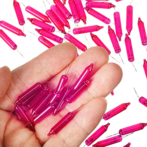 Pink Replacement Christmas Mini Light Bulbs 2.5V 200 Count