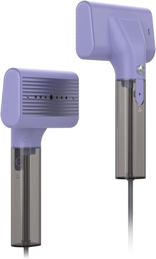 G10 Portable Clothes Steamer - Handheld Mini Iron for Travel & Home, 1200W, 0.9 lbs, Violet