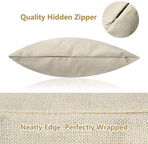 HODKHNO Vintage USA Travel Pillow Cover 12x20 Inch for Sofa