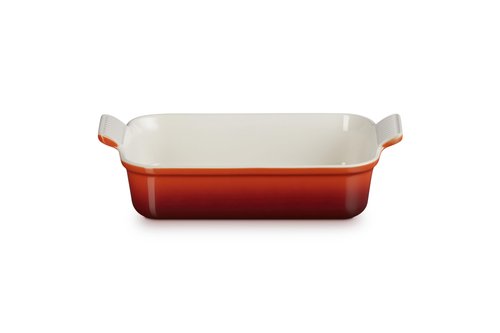 Le Creuset Stoneware Heritage Rectangular Dish, 2.5 qt. (10.5" x 7"), Cerise