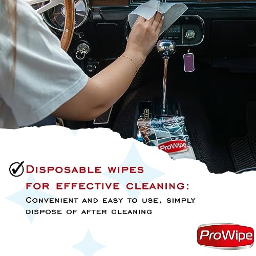 Prowipe Car Interior Cleaning Wipes - 40 Count Matte Finish Dash Cleaner