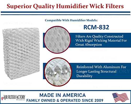 RCM-832 Humidifier Wick Filter Replacement - 2-Pack