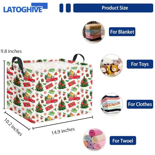 Waterproof Rectangular Christmas Storage Basket - Collapsible Bin