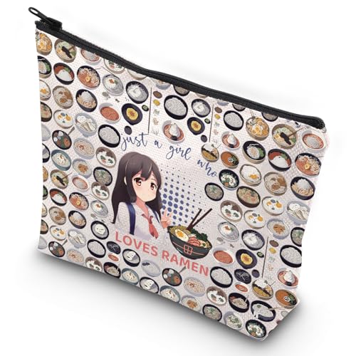 Ramen Lover Makeup Bag Foodie Cosmetic Zipper Pouch Gift for Women