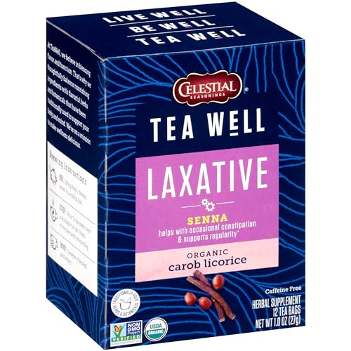 Celestial Seasonings Organic Carob Licorice Herbal Tea, 12 Count