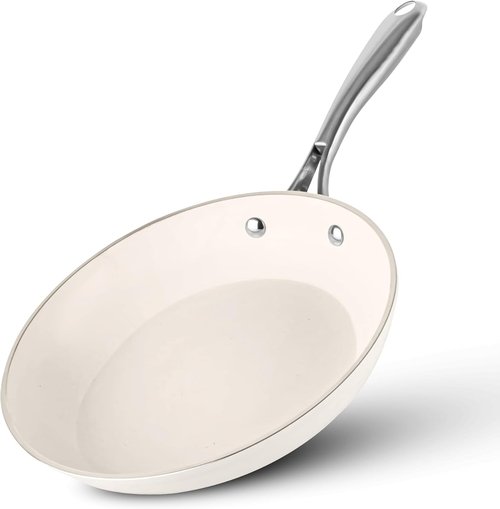 GOTHAM STEEL 10 Inch Nonstick Frying Pan - Ceramic Skillet with Stay-Cool Handle | Oven & Dishwasher Safe