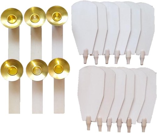 Christmas Pyramid Kit by [Brand Name] - 21Pcs Replacement Parts with 12 Fans & 6 Candle Holders