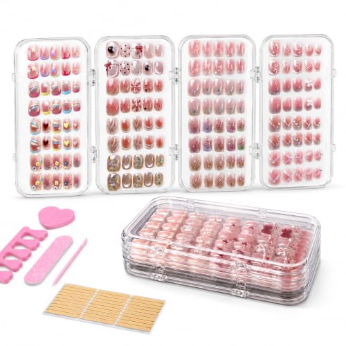 Tri-Fold Nail Organizer Case - Portable Storage for 40+ Press-On Nails