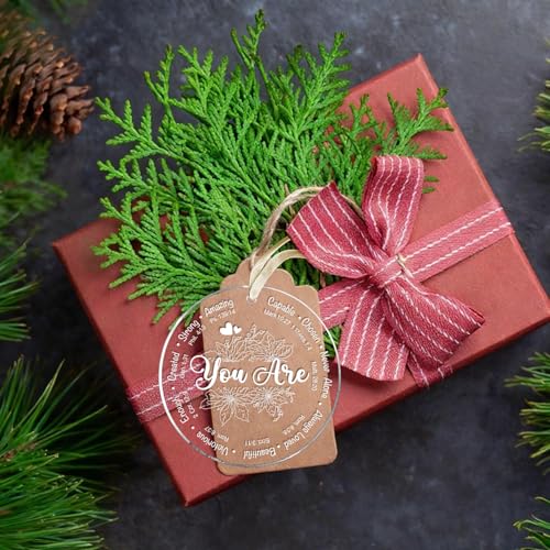 Christian Christmas Ornament for Women - Inspirational Acrylic Decoration