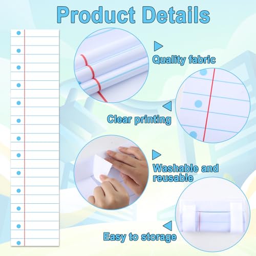 Notebook-Shaped Door Curtains - 2 Pack Classroom Decor