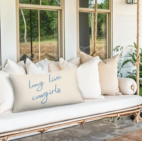 Cowgirl Room Decor Pillow Covers 12x20 - Western Style