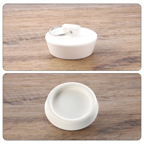 2 Pack Rubber Drain Stopper for Bathtubs & Sinks - Fits 1.5-1.625 Inch