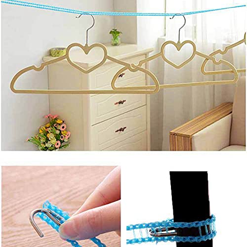 ALINNA Windproof Nylon Clothesline - 3 Pack, Adjustable & Portable for Indoor/Outdoor Use