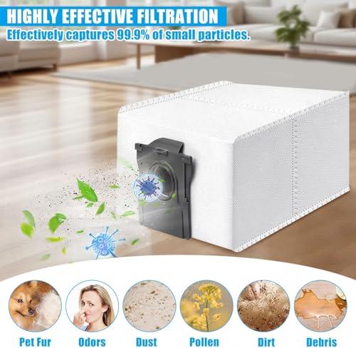 6 Pack Dust Bags for Mova P10 Pro Ultra & S20 Ultra Vacuum