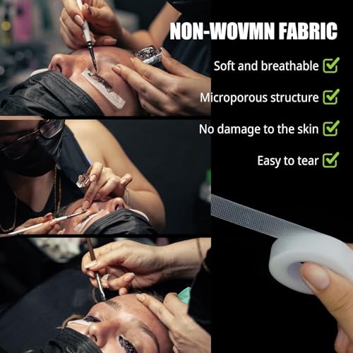 PE Eyelash Extension Tape - Breathable Micro-Hole Lash Tape 4 Rolls