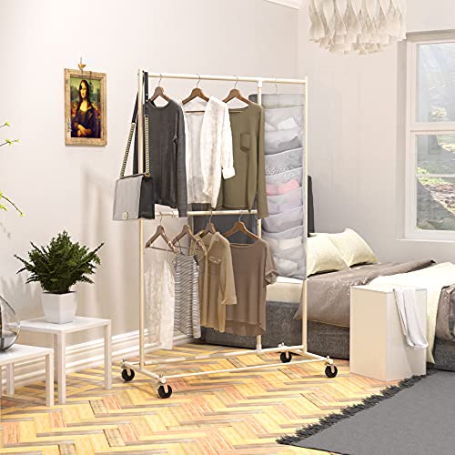 24-Pocket Double-Sided Hanging Closet Organizer for Bras & Underwear