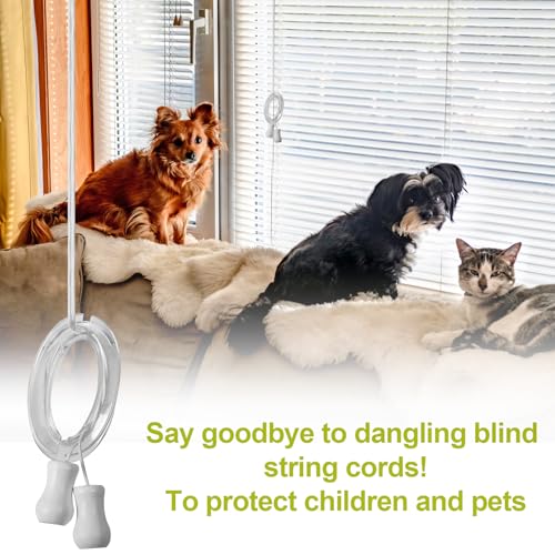 4 Pack Baby Safe Window Blind Cord Winders, Childproof Plastic Shade String Clips